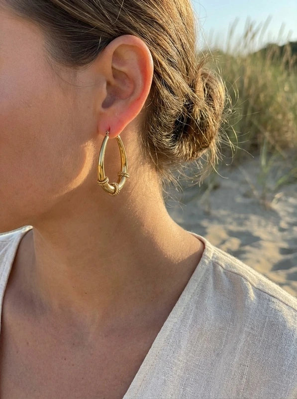 Boucles d’oreilles en acier inoxydable