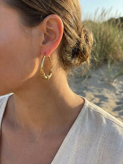 Boucles d’oreilles en acier inoxydable