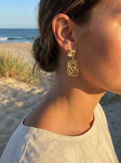Boucles d’oreilles en acier inoxydable
