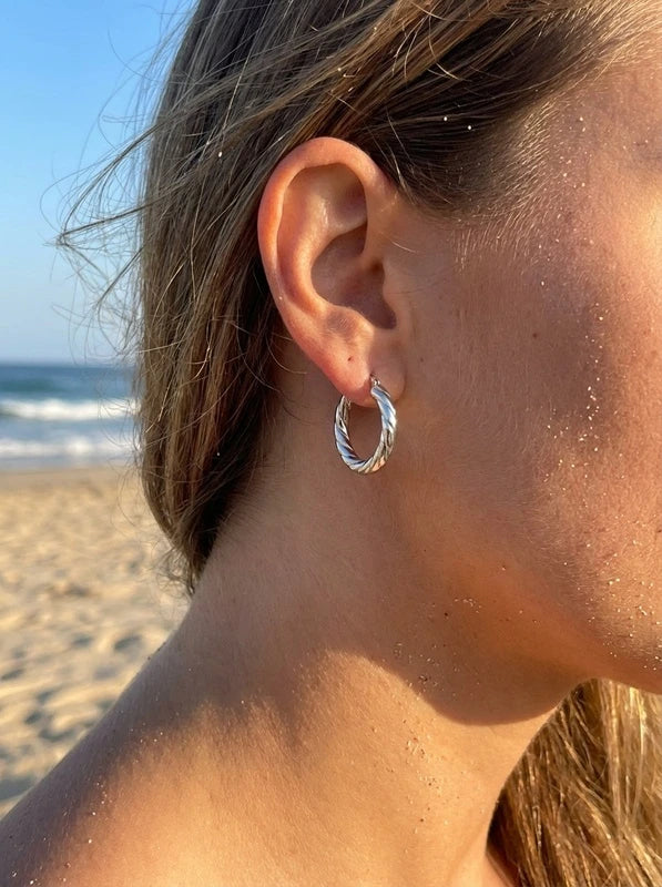 Boucles d’oreilles en acier inoxydable