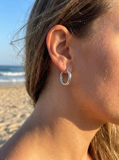 Boucles d’oreilles en acier inoxydable