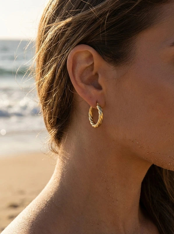 Boucles d’oreilles en acier inoxydable