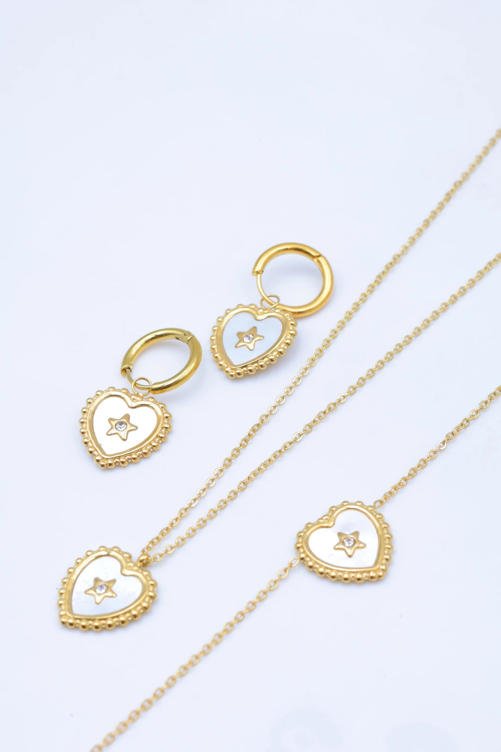 Parure de bijoux en acier inoxydable - DORÉ