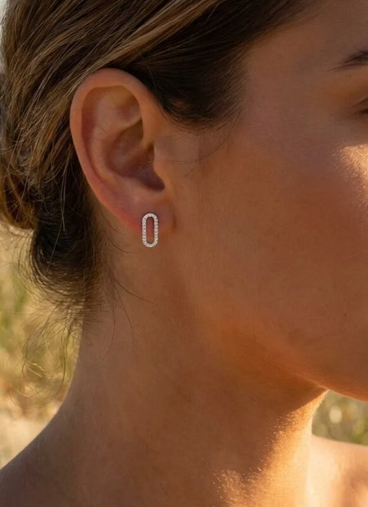 Boucles d’oreilles en acier inoxydable