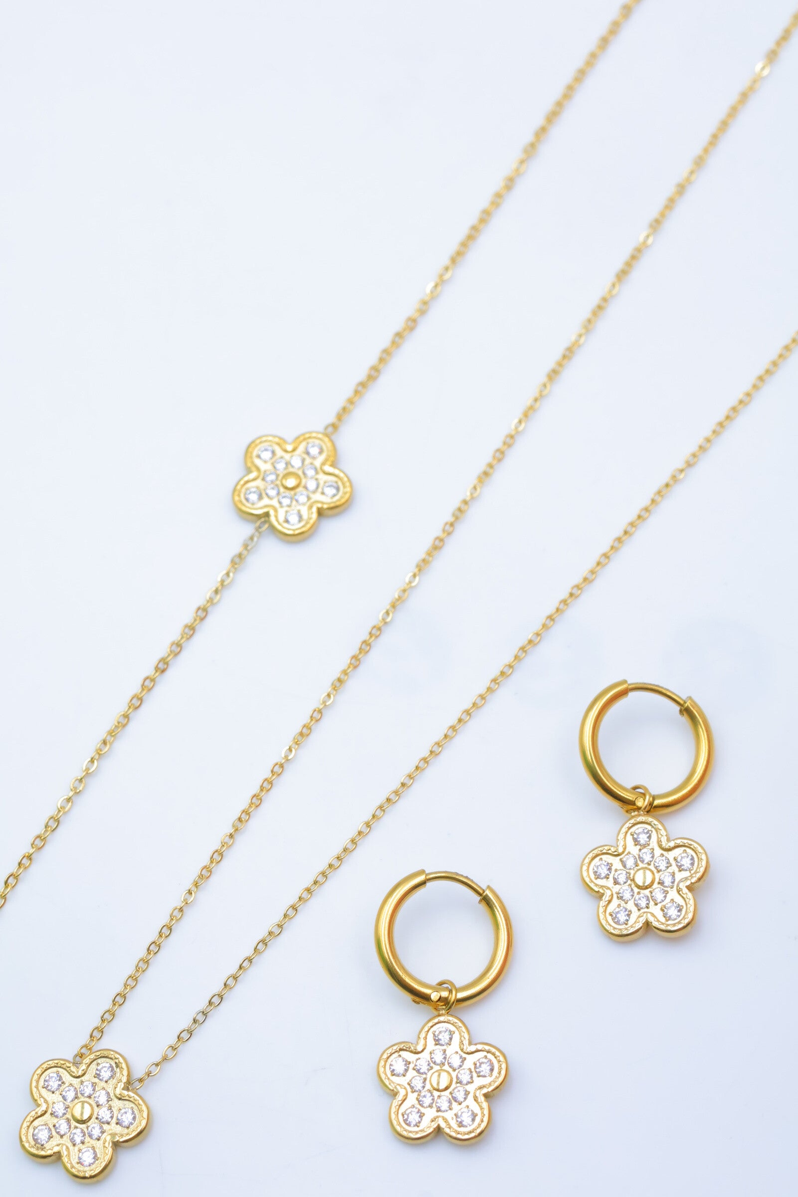 Parure de bijoux en acier inoxydable - DORÉ