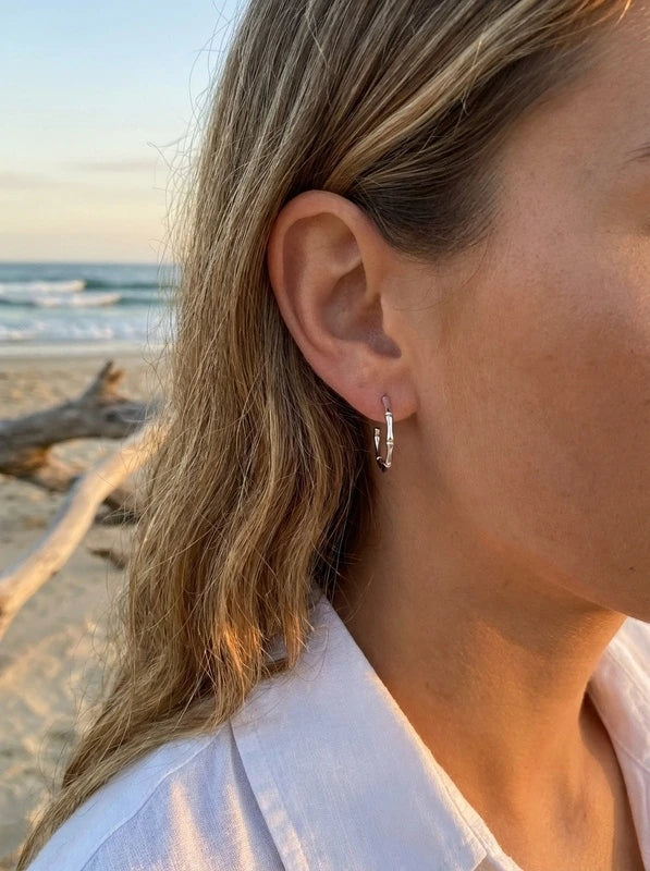 Boucles d’oreilles en acier inoxydable