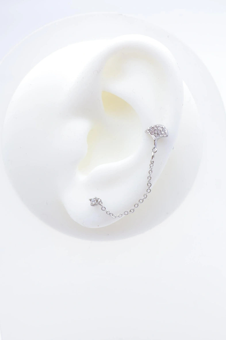 Boucles d'oreilles en acier inoxydable - ARGENT