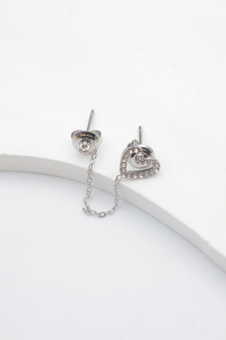 Boucles d'oreilles en acier inoxydable - ARGENT