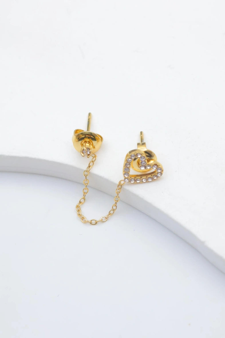Boucles d'oreilles en acier inoxydable - DORÉ