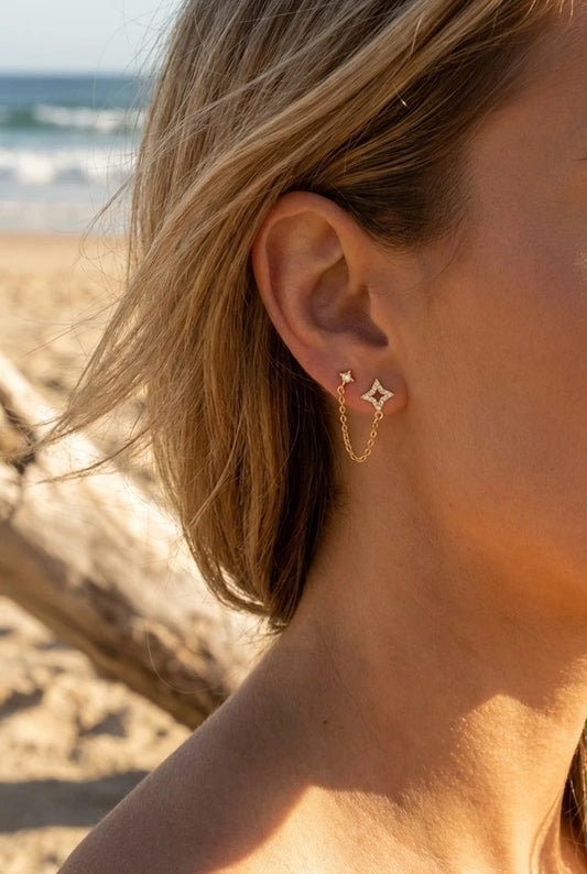 Boucles d’oreilles en acier inoxydable