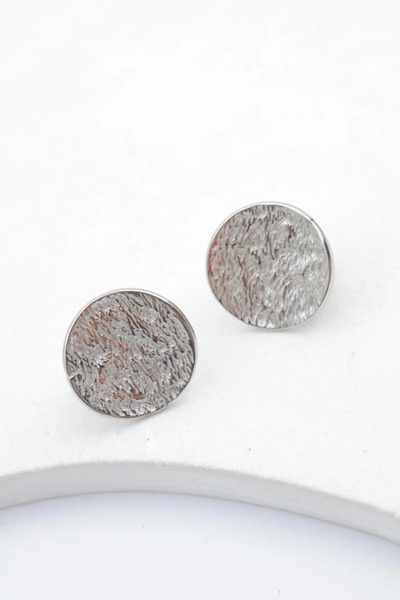Boucles d'oreilles en acier inoxydable - ARGENT