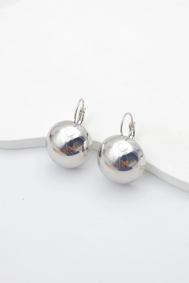 Boucles d'oreilles en acier inoxydable - ARGENT