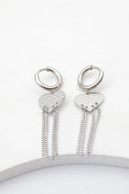 Boucles d'oreilles en acier inoxydable - ARGENT