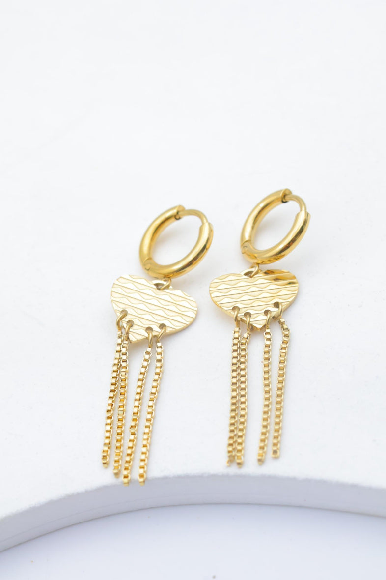 Boucles d'oreilles en acier inoxydable - DORÉ