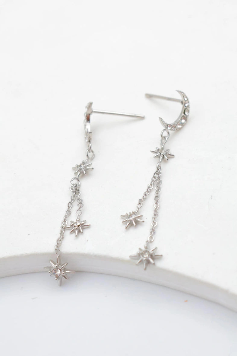 Boucles d'oreilles en acier inoxydable - ARGENT