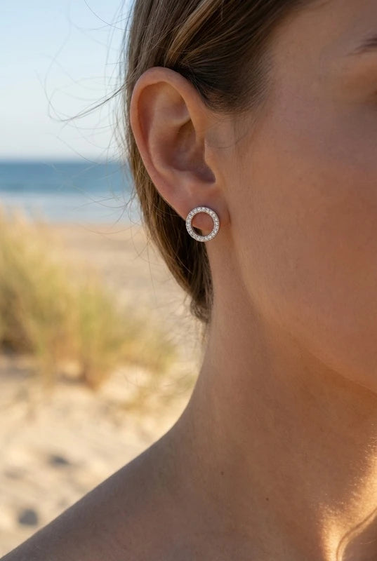 Boucles d’oreilles en acier inoxydable