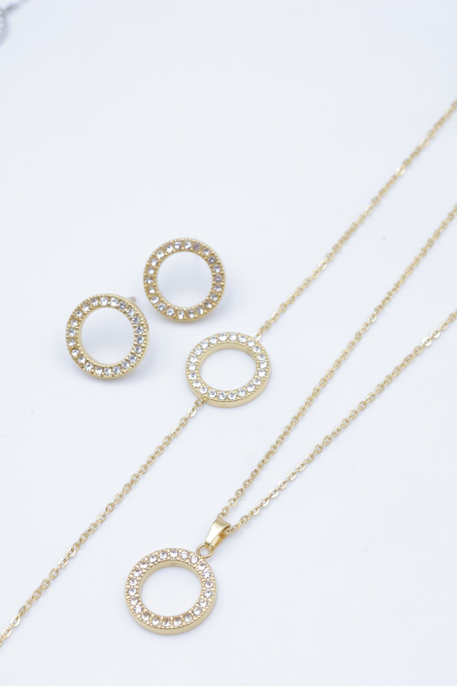 Parure de bijoux en acier inoxydable - DORÉ
