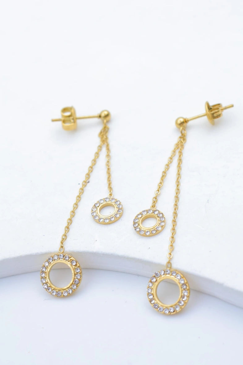 Boucles d'oreilles en acier inoxydable - DORÉ