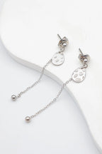 Boucles d'oreilles en acier inoxydable - ARGENT
