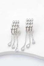 Boucles d'oreilles en acier inoxydable - ARGENT