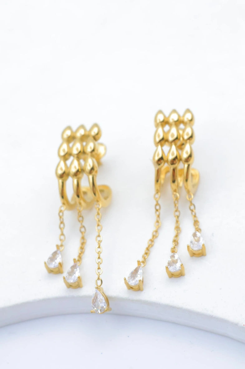 Boucles d'oreilles en acier inoxydable - DORÉ