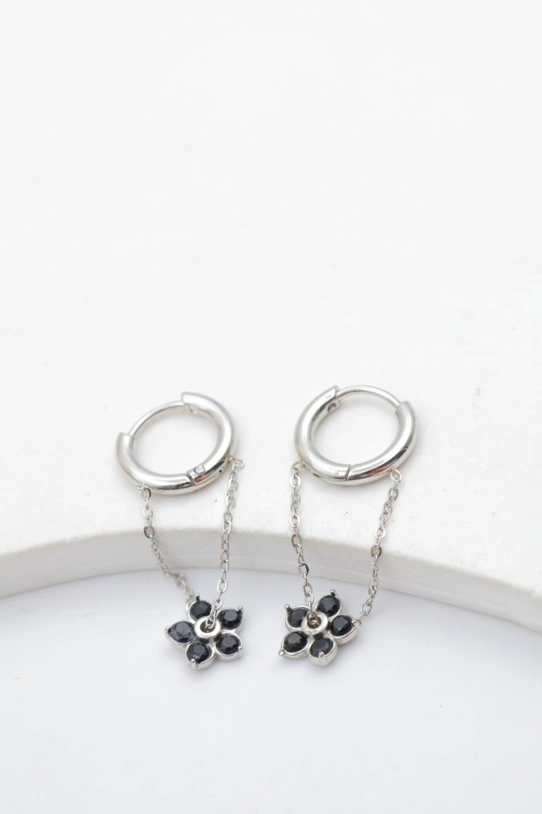 Boucles d'oreilles en acier inoxydable - ARGENT