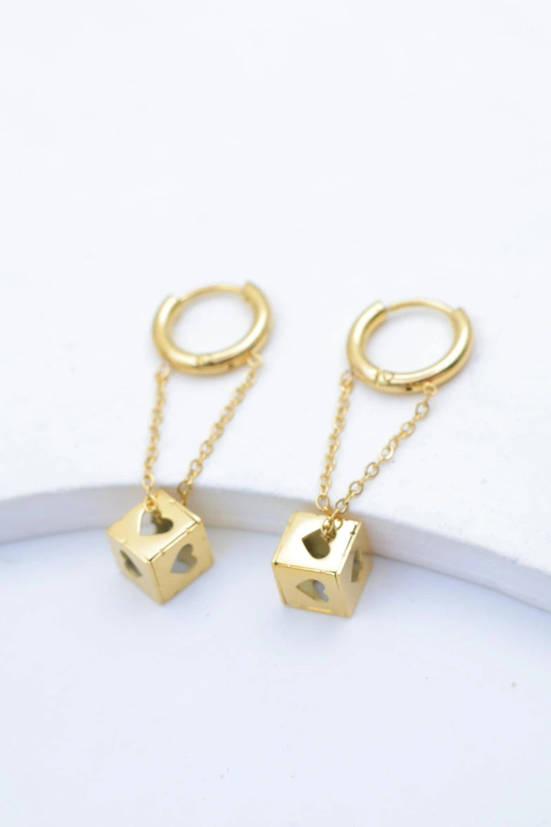 Boucles d'oreilles en acier inoxydable - DORÉ