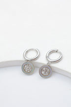 Boucles d'oreilles en acier inoxydable - ARGENT