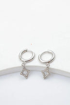 Boucles d'oreilles en acier inoxydable - ARGENT