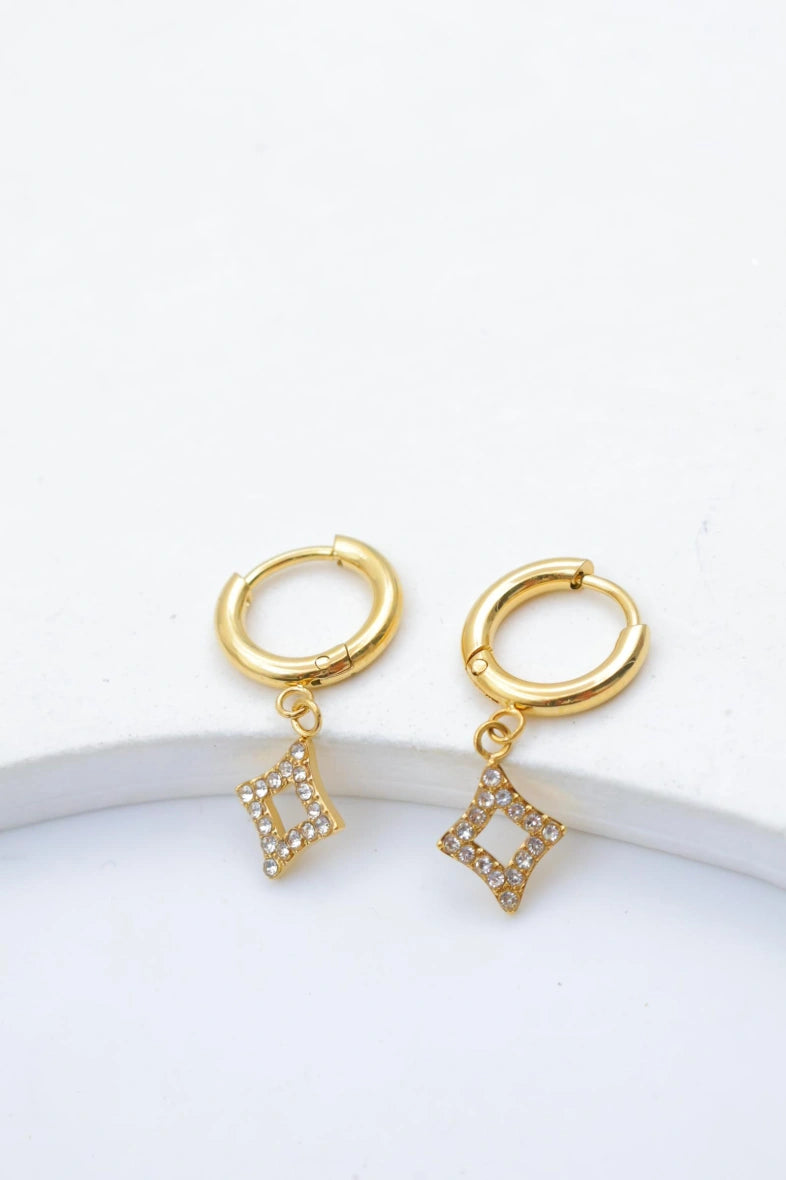 Boucles d'oreilles en acier inoxydable - DORÉ