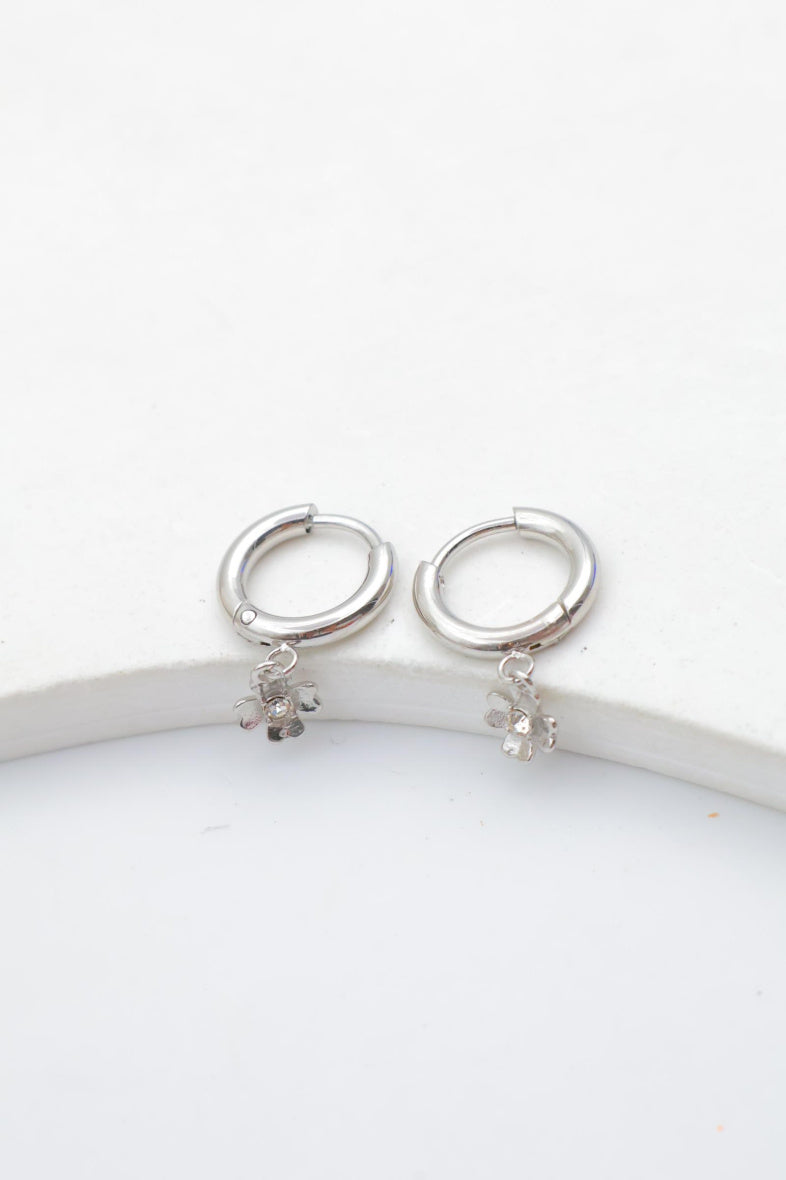 Boucles d'oreilles en acier inoxydable - ARGENT