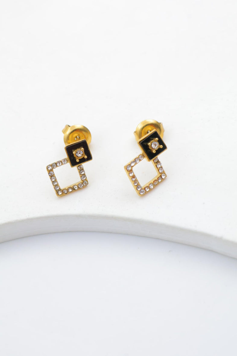 Boucles d'oreilles en acier inoxydable - DORÉ