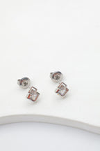 Boucles d'oreilles en acier inoxydable - ARGENT