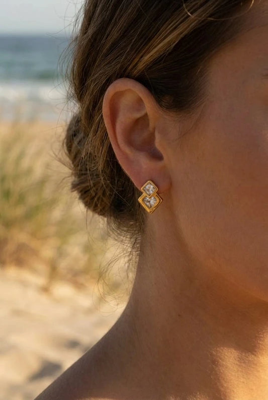 Boucles d’oreilles en acier inoxydable