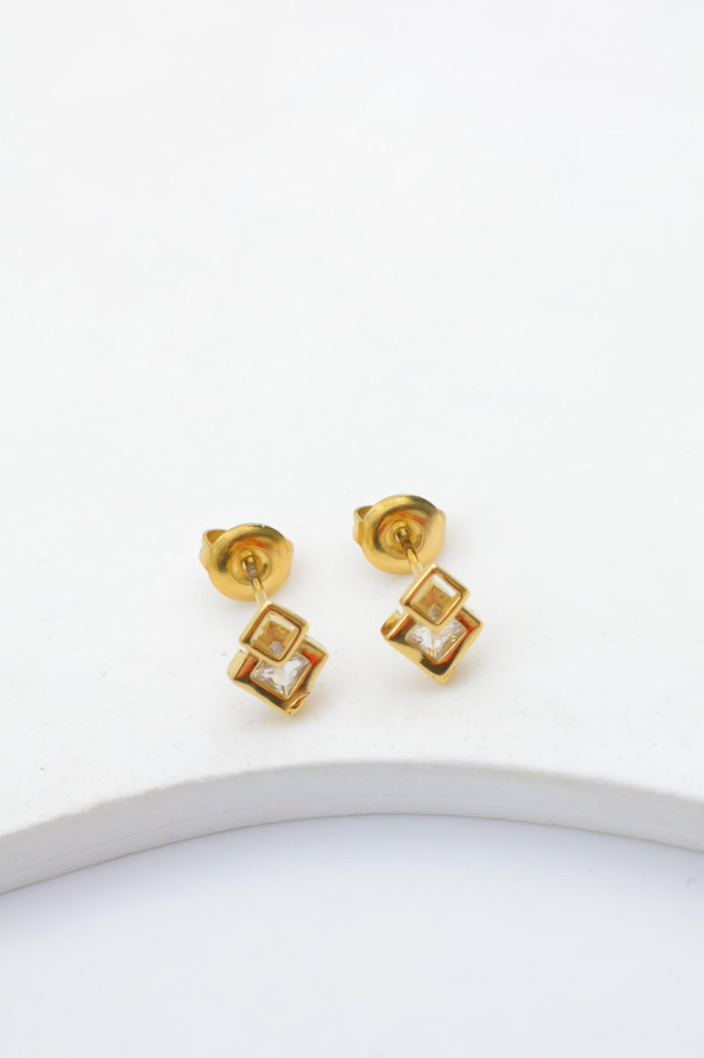 Boucles d'oreilles en acier inoxydable - DORÉ