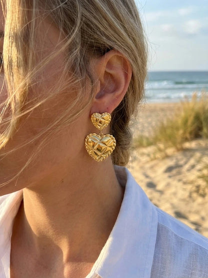 Boucles d’oreilles en acier inoxydable