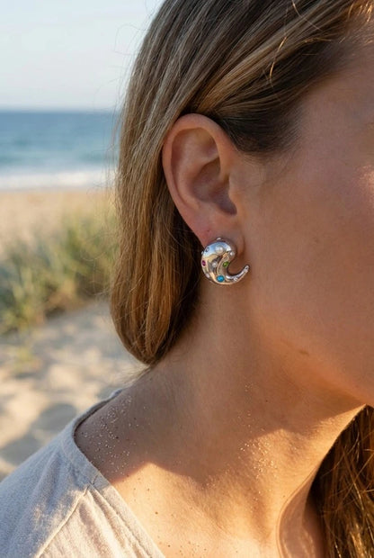 Boucles d’oreilles en acier inoxydable