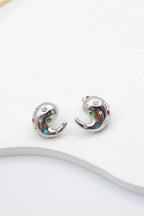 Boucles d'oreilles en acier inoxydable - ARGENT