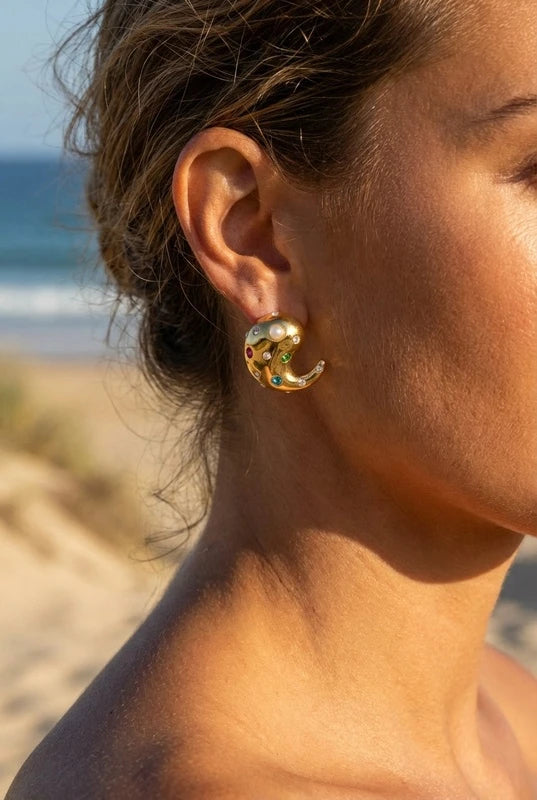 Boucles d’oreilles en acier inoxydable