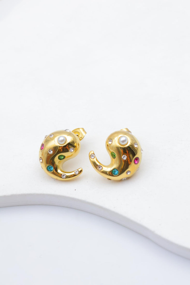 Boucles d'oreilles en acier inoxydable - DORÉ