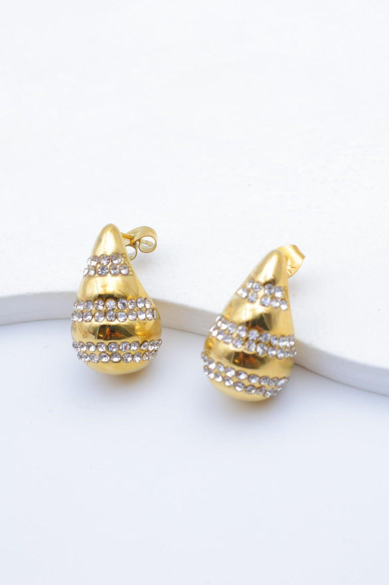 Boucles d'oreilles en acier inoxydable - DORÉ