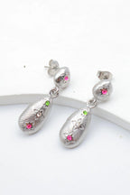 Boucles d'oreilles en acier inoxydable - ARGENT