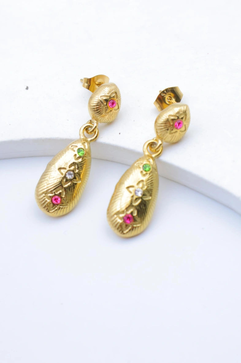 Boucles d'oreilles en acier inoxydable - DORÉ