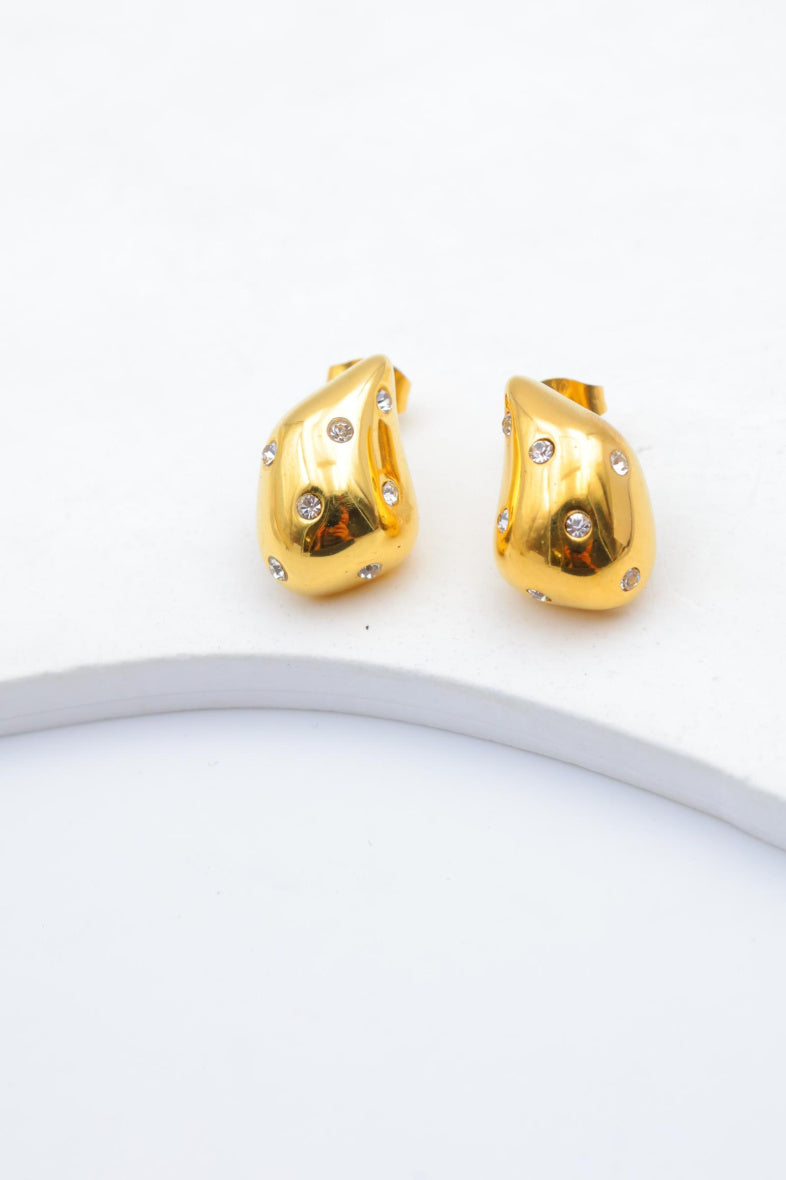 Boucles d'oreilles en acier inoxydable - DORÉ