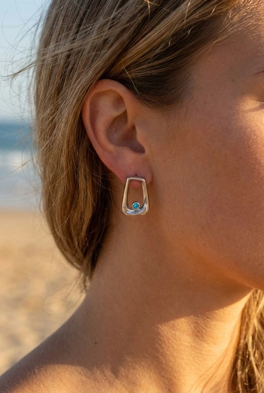 Boucles d’oreilles en acier inoxydable