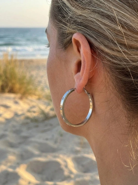 Boucles d’oreilles en acier inoxydable