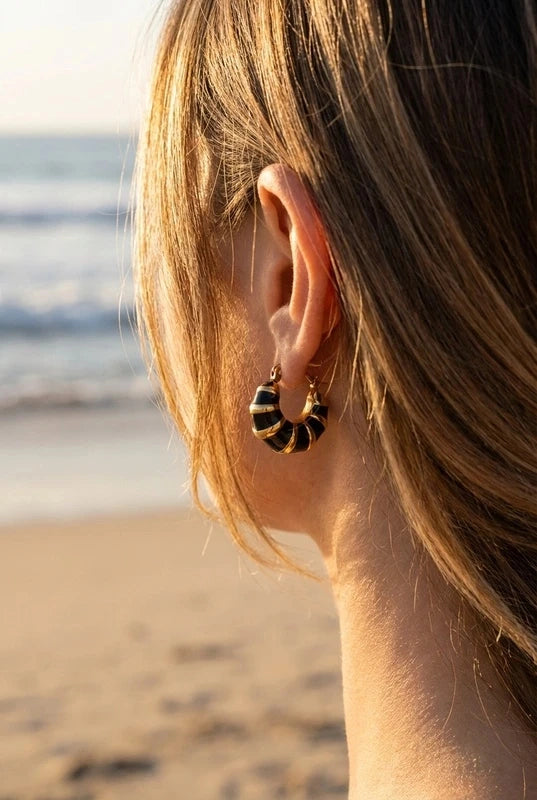 Boucles d’oreilles en acier inoxydable