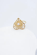 Bague en acier inoxydable ajustable - BLANC