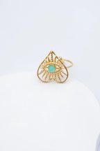 Bague en acier inoxydable ajustable - BLEU