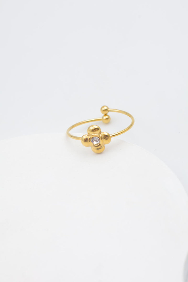 Bague en acier inoxydable ajustable - DORÉ
